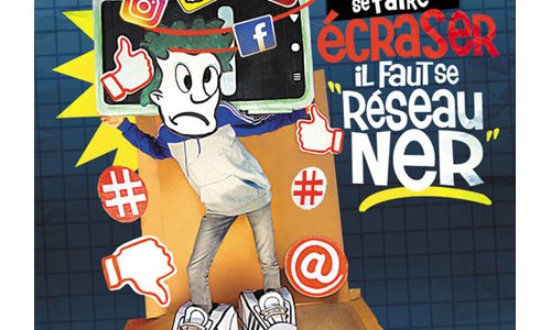 Réseaux sociaux : 4e 1 _ Collège Gernez RIEUX (Ronchin_2020-2021) : "Cliquer c'est OK !!! Pour ne pas se faire écraser, il faut se réseauner"
